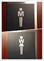 Sign - Toilettes signaletique logo homme femme