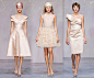 Luisa Beccaria Spring Summer 2010 collection - Short blush/nude/champagne gold dresses
