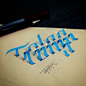 手绘3D字体。 | 土耳其设计师Tolga Girgin