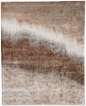 现代风格咖色渐变抽象图案地毯贴图