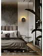北欧全铜壁灯创意个性客厅黑色墙壁灯现代简约圆形过道卧室床头灯-tmall.com天猫