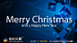 圣诞节祝福语视频素材英文电子贺卡merrychristmas片头ae 
