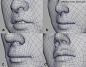 eyes mouth noseCharacter Design References, 3D Wire, Nose Topology, Body Topology, 3D Topology, Zbrush Tutorials, Characterization Models, 3D Tutorials, 3D Models