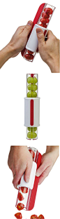 Progressive Zip Slicer: Slice cherry tomatoes, grapes and more with a quick zip! Ideal for snacks, salads and pasta.