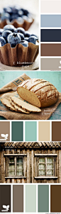 Love the bread color way - substitute the dull teal for bright accent pops of turquoise Kitchen/breakfast?