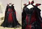 Crimson Moon Dragon Gown by Firefly-Path
