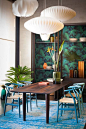 jungle dining room | We Stay | Pinterest