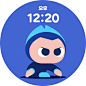 naverlabs AKI 2.0 : naverlabs smartwatch watchface character design / illustration / motiongraphic