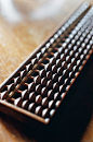 Japanese abacus -soroban- I have a soroban my friend Michiko gave me from her fathers store, over 30 years ago. It's very special to me. Smaller shops still use them.