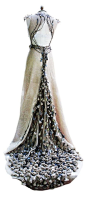 elvish gown i really like the branch work and the leaf print on the main material: