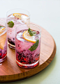 Blackberry Meyer Lemon Gin & Tonics