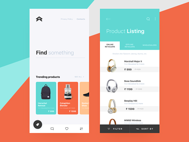 E-commerce UI app