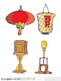 中国风古代生活用品-灯