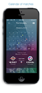 Hockey Club "Kuban" mobile app ios7 on Behance#APP# #日历# #UI# #界面#
