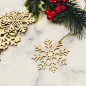 Wooden snowflake ornaments, laser cut snowflake,set of wood snowflakes,Christmas Wooden Snowflake Ornaments,snowflakes shapes,Christmas gift : Set of 12 Wooden snowflake ornaments Christmas Snowflake, Christmas decor, Christmas ornament, snowflake ornamen