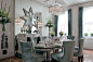 Contemporary Dining Room by Siobhan Loates Design Ltd