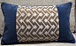 家居样板房现代 新古典蓝色绒布拼几何腰枕创意腰靠展示抱枕-淘宝网