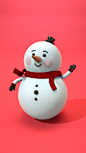 Manulife Christmas Character Design : 3D character Design