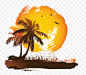 椰树 椰树素材 卡通椰树 树 椰树图片 椰树png 海滩椰树 