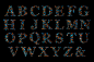 Weave Type 2 : Weave Type 2 is a handmade font made with thread and paper. It took about 6 hours per letter and 500 meters of thread.