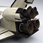 High Poly Space Shuttle / Cockpit, Chris Kuhn : A high poly model of the STS Orbiter and Flight Deck.  The flight deck is actually a separate model from the rest of the shuttle, but they do go together