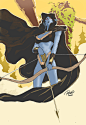 Traxex: Drow Ranger : Tools: Pencils, Unipin Pens, Markers, A3 Vellum Board Here's the line art of Traxex The Drow Ranger from the game Defend of the Ancient (DotA) i recently posted