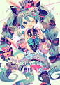 miku~ 10th Happy Birthday！ miku十周年生日快乐！「10th anniversary」  Pixiv ID：64715185  夢ノ内 