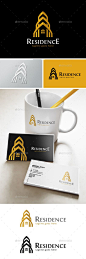 Residence Logo — Vector EPS #logo #real estate • Available here → https://graphicriver.net/item/residence-logo-/14145383?ref=pxcr