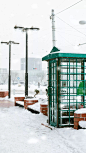 日本城市小清新雪景图片手机壁纸