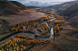 Altai Aerial : Aerial photography of one of the most beautiful region in Russia - Altai. Altai Mountains looking amazing with autumn color from above. I also include a short aerial film form another project.