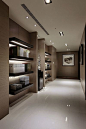 Private House in China, built-in corridor with warm tones _