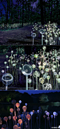 英国灯光设计师Bruce Munro将在宾夕法尼亚州的长木花园举办个人展览“光”，包括七个大型户外照明装置。“森林之光”是其中的一个新项目，上万个发光体将散落在花园的小径，让人如同步入光的森林之中。