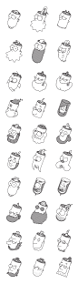 the sampsons : a minimalist set of characters from the simpsons, my favorite tv show
