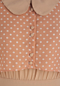 Peach & polkas. A perfect combo. #style