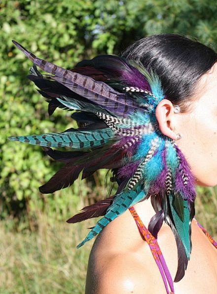 Tribal Feather Ear C...