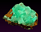 Calcite with Aurichalcite from Mexico