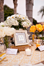 婚礼-充满了各种DIY元素的婚礼，粉笔字相框、绣绷、玻璃瓶花艺。。���