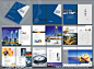 蓝色投资指南画册设计模板矢量素材 - 大图网设计素材下载