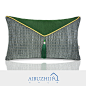 软装简约现代新中式北欧沙发样板房灰色绿色肌理吊穗抱枕靠垫靠包-淘宝网