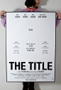 Movie poster template