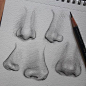 Nose practice! By @crystal_arts_ Follow us @artofdrawingg #artofdrawingg