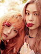※ Editorial ※ 韩国女子组合 Red Velvet 登上韩国版《Elle》杂志10月刊，散发复古少女的甜蜜气息~ 