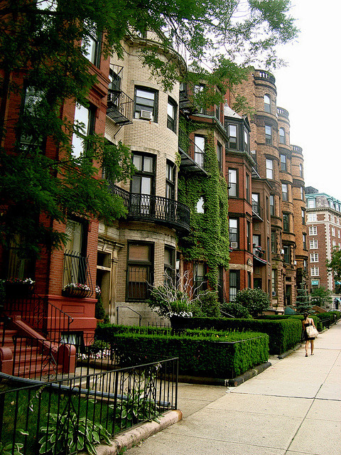 Brownstones, Boston,...