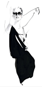 Fashion illustration David Downton, 2007, Tiffany  Co.