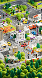 3d city on Behance