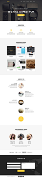 Golden-One-Page-Web-Template