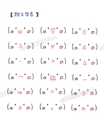 画颜文字