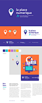 The digital place - Branding : [FR] Plate-forme de ressources et d'apprentissage du numérique en ligne, la¨place numérique a pour objectif de contribuer à une meilleure diffusion des connaissances numériques et au développement des compétences numériques 