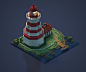Lighthouse Island, Mike Nicholson : Stepping outside my comfort zone of doing voxel characters and went with a scenic little environment piece.