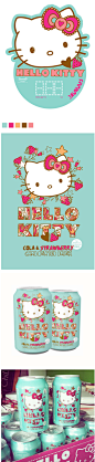 Hello Kitty Strawberry草莓可口可乐包装_包装设计_DESIGN³设计_设计时代网